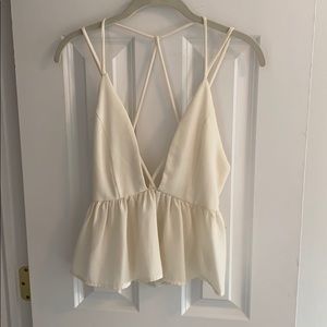 Strappy back tank top